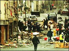 Omagh centre after the blast